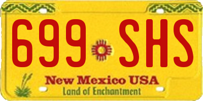 NM license plate 699SHS