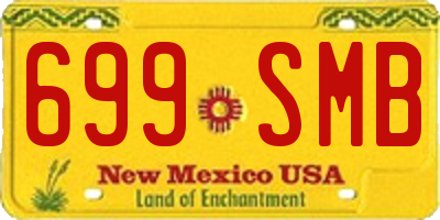 NM license plate 699SMB