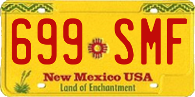 NM license plate 699SMF