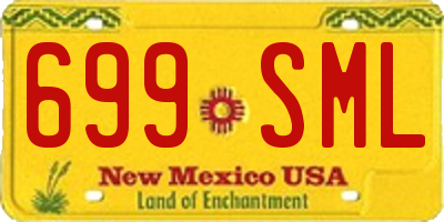 NM license plate 699SML