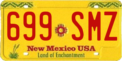 NM license plate 699SMZ