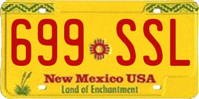NM license plate 699SSL