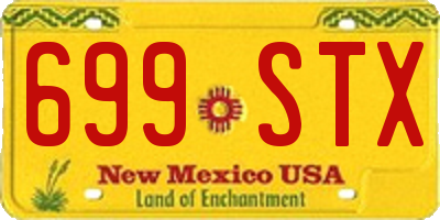 NM license plate 699STX