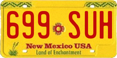 NM license plate 699SUH