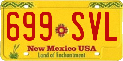 NM license plate 699SVL