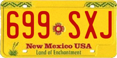 NM license plate 699SXJ