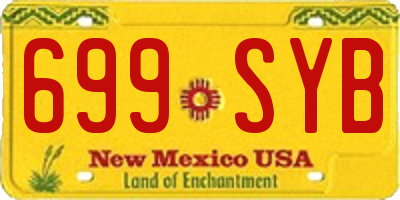 NM license plate 699SYB