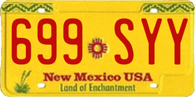 NM license plate 699SYY