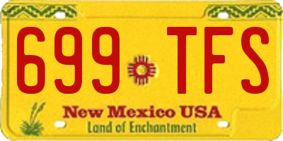 NM license plate 699TFS