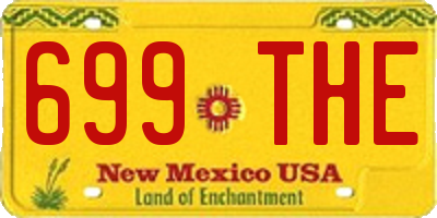 NM license plate 699THE