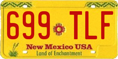 NM license plate 699TLF