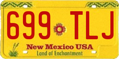 NM license plate 699TLJ