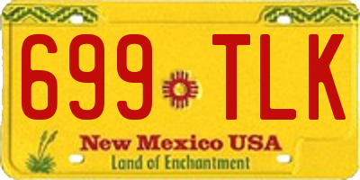 NM license plate 699TLK