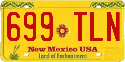 NM license plate 699TLN