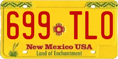 NM license plate 699TLO