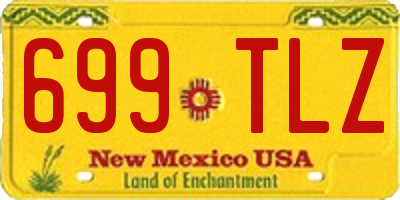 NM license plate 699TLZ
