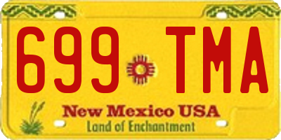 NM license plate 699TMA
