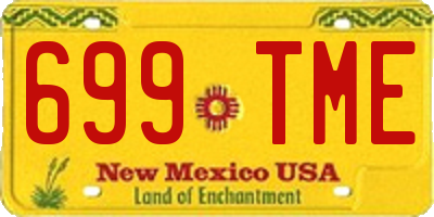 NM license plate 699TME
