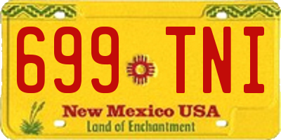 NM license plate 699TNI