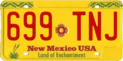 NM license plate 699TNJ