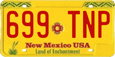 NM license plate 699TNP