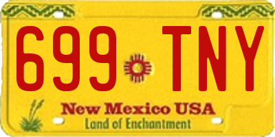 NM license plate 699TNY