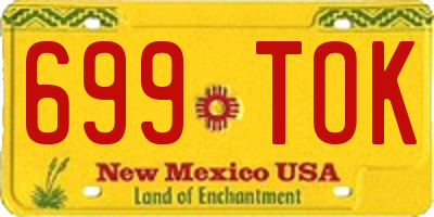 NM license plate 699TOK