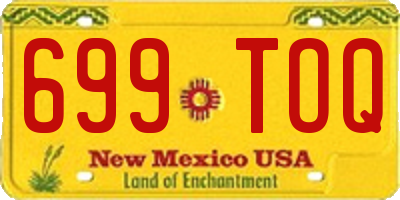 NM license plate 699TOQ