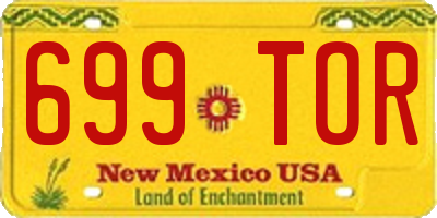 NM license plate 699TOR