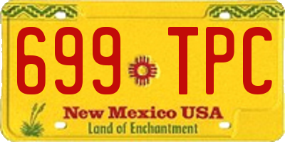 NM license plate 699TPC