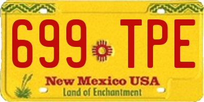 NM license plate 699TPE
