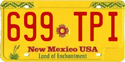 NM license plate 699TPI