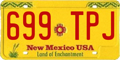 NM license plate 699TPJ