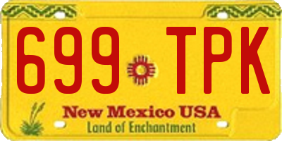 NM license plate 699TPK