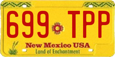 NM license plate 699TPP