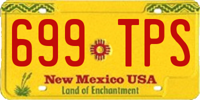 NM license plate 699TPS