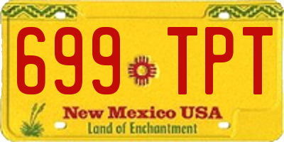 NM license plate 699TPT