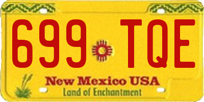 NM license plate 699TQE