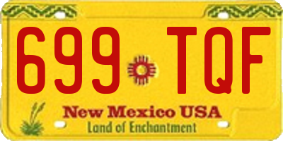 NM license plate 699TQF