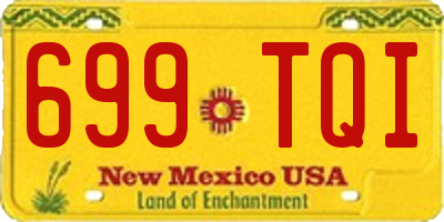 NM license plate 699TQI
