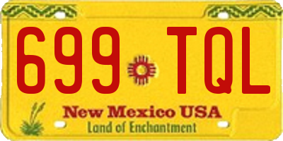 NM license plate 699TQL