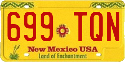 NM license plate 699TQN