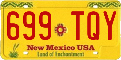 NM license plate 699TQY