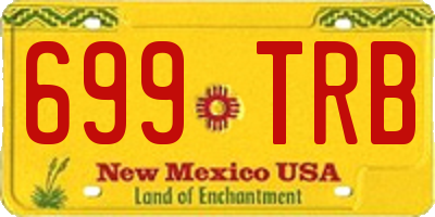 NM license plate 699TRB
