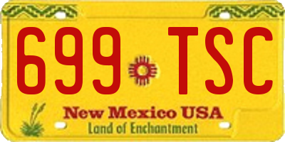 NM license plate 699TSC