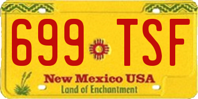 NM license plate 699TSF