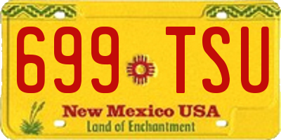 NM license plate 699TSU