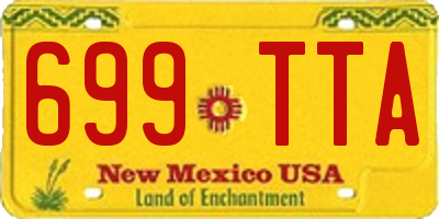 NM license plate 699TTA