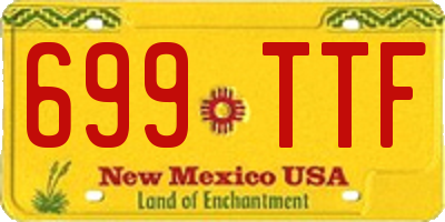 NM license plate 699TTF