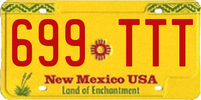 NM license plate 699TTT